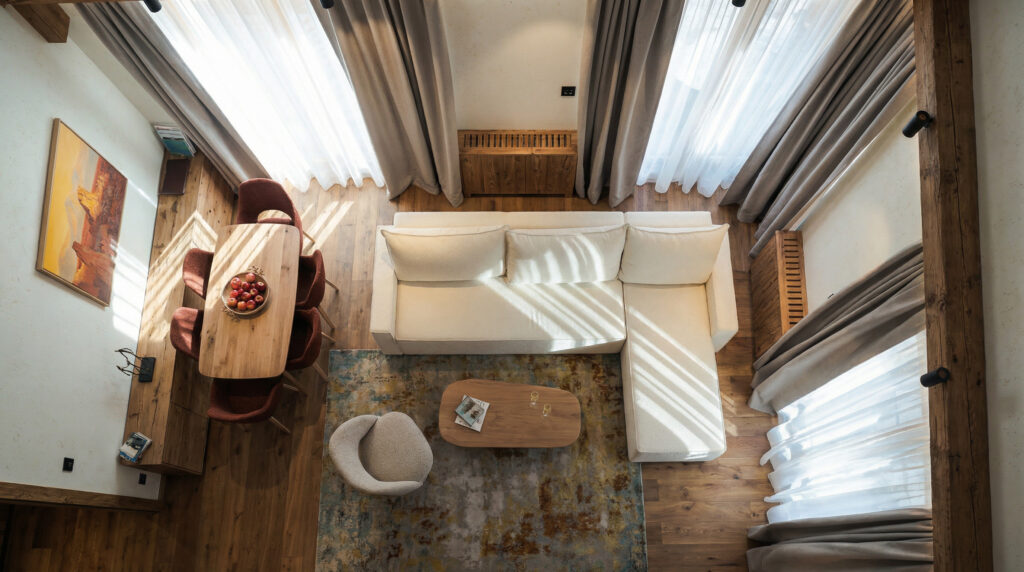 Екстериор в Flora Boutique Hotel – зимен изглед · планинска атмосфера