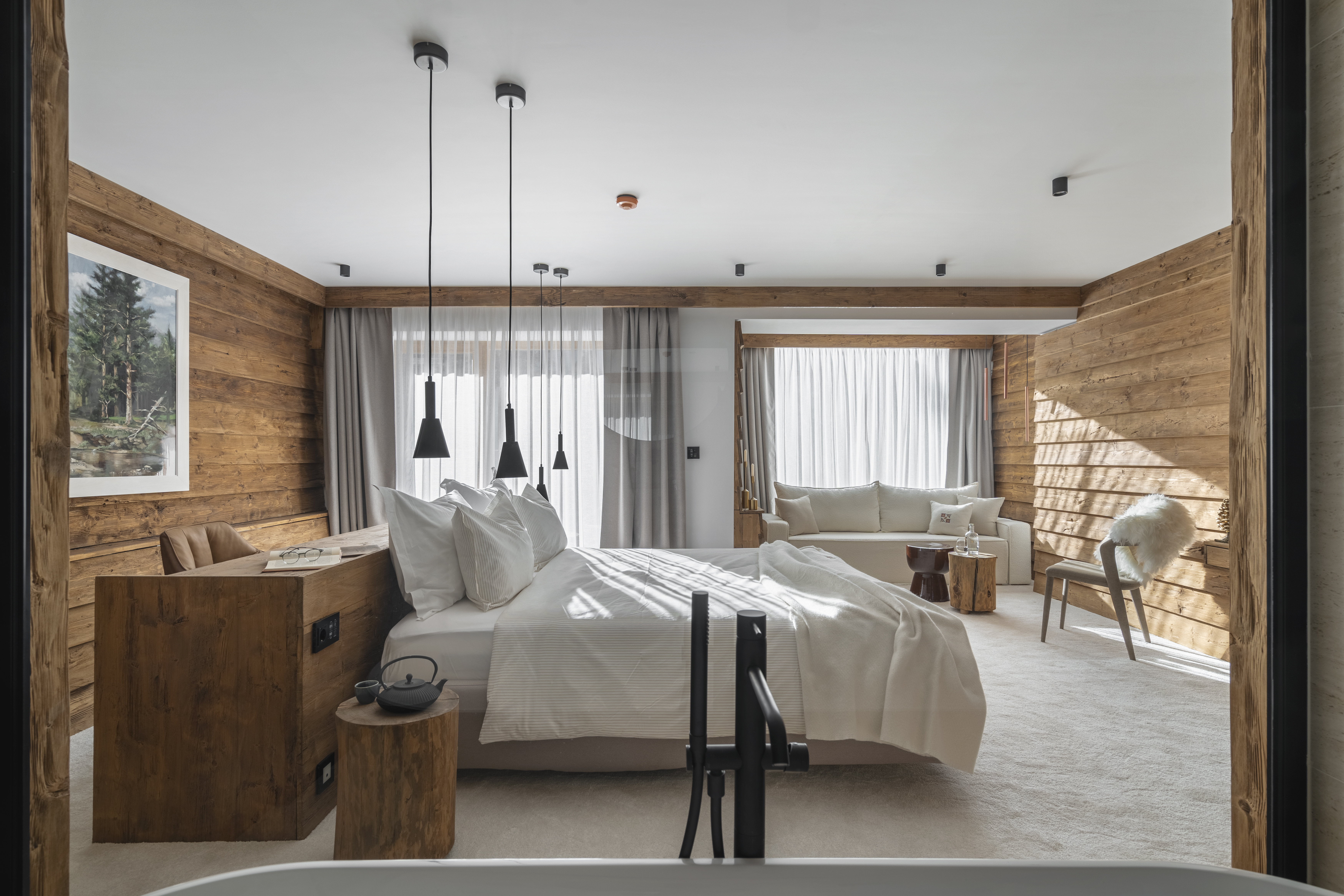 Екстериор в Flora Boutique Hotel – зимен изглед · планинска атмосфера