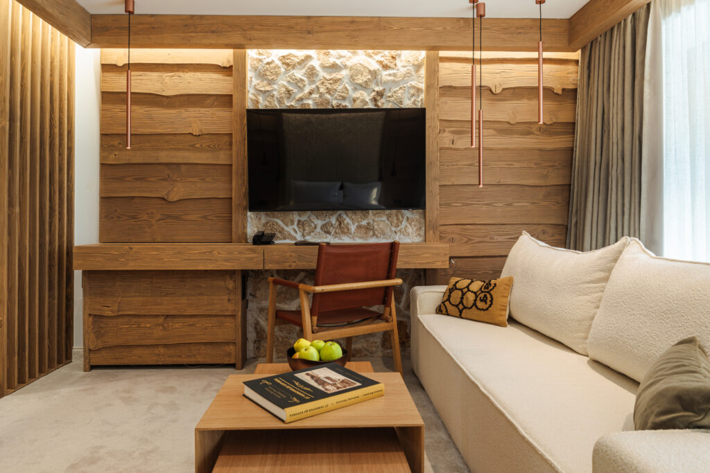 Екстериор в Flora Boutique Hotel – зимен изглед · планинска атмосфера