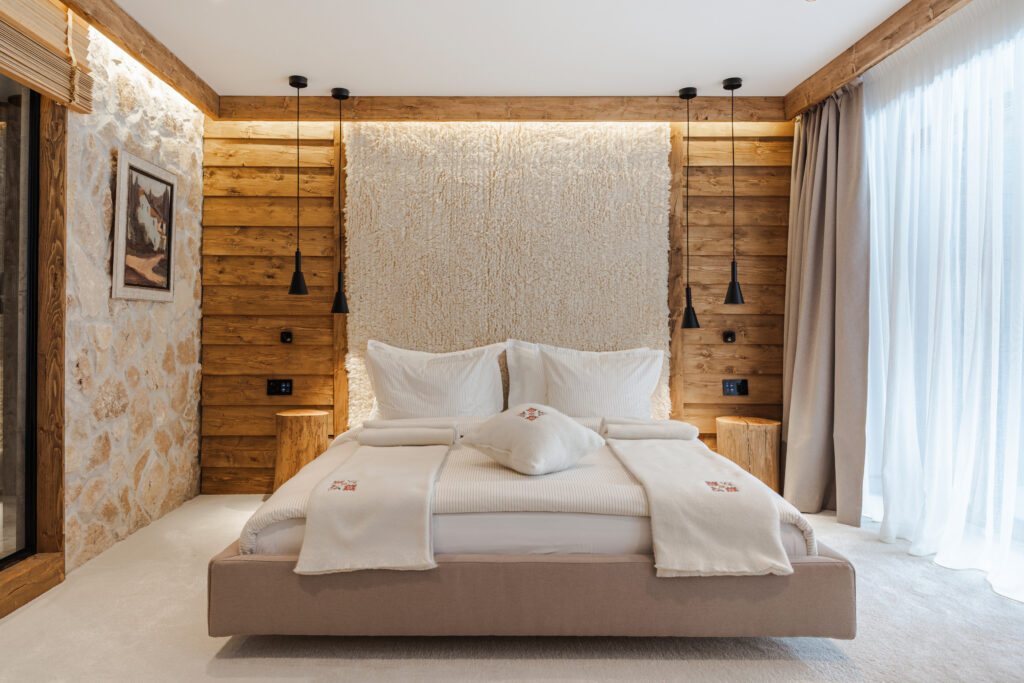 Екстериор в Flora Boutique Hotel – зимен изглед · планинска атмосфера
