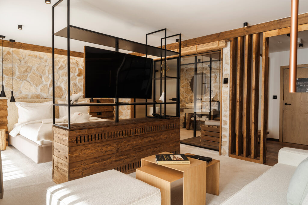 Екстериор в Flora Boutique Hotel – зимен изглед · планинска атмосфера