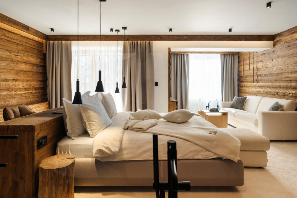 Екстериор в Flora Boutique Hotel – зимен изглед · планинска атмосфера