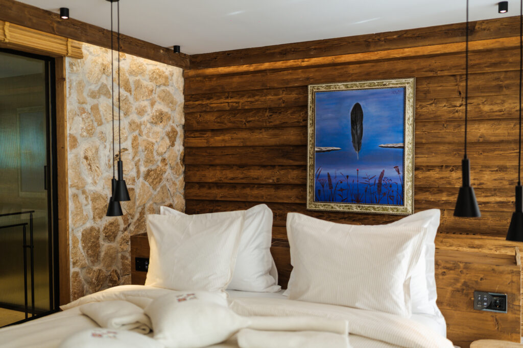 Екстериор в Flora Boutique Hotel – зимен изглед · планинска атмосфера