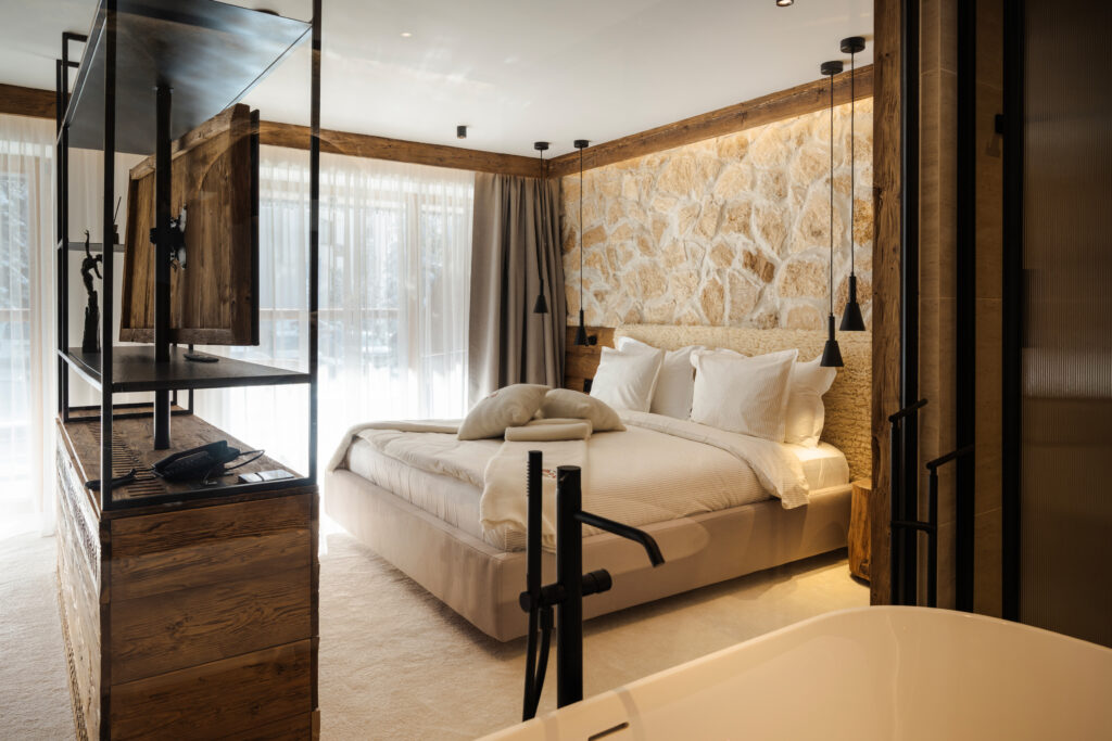 Екстериор в Flora Boutique Hotel – зимен изглед · планинска атмосфера