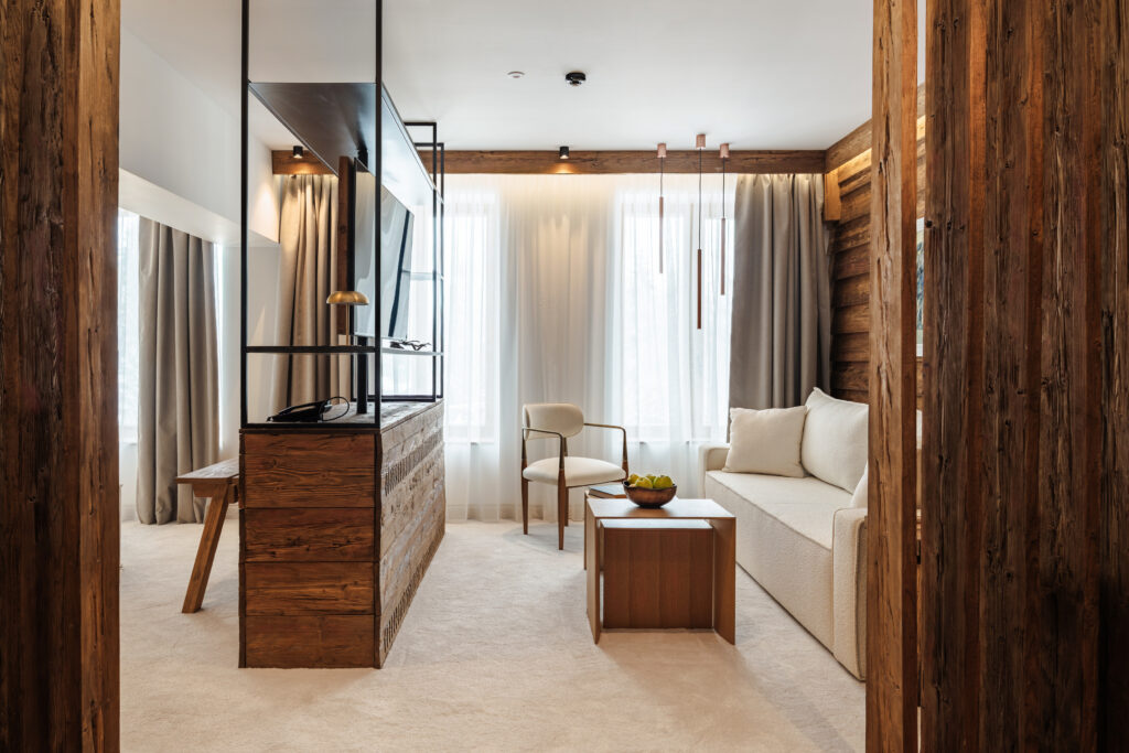 Екстериор в Flora Boutique Hotel – зимен изглед · планинска атмосфера