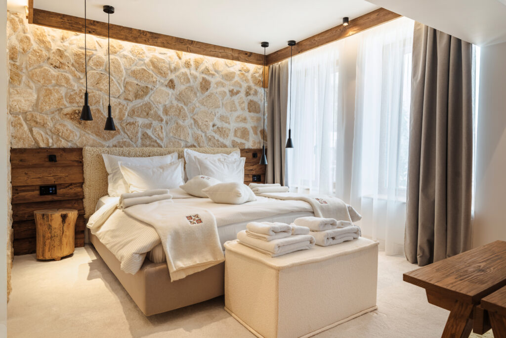 Екстериор в Flora Boutique Hotel – зимен изглед · планинска атмосфера