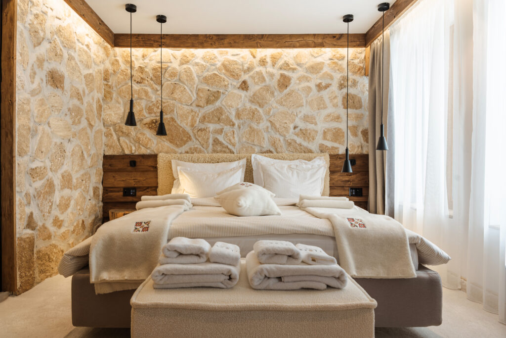 Екстериор в Flora Boutique Hotel – зимен изглед · планинска атмосфера