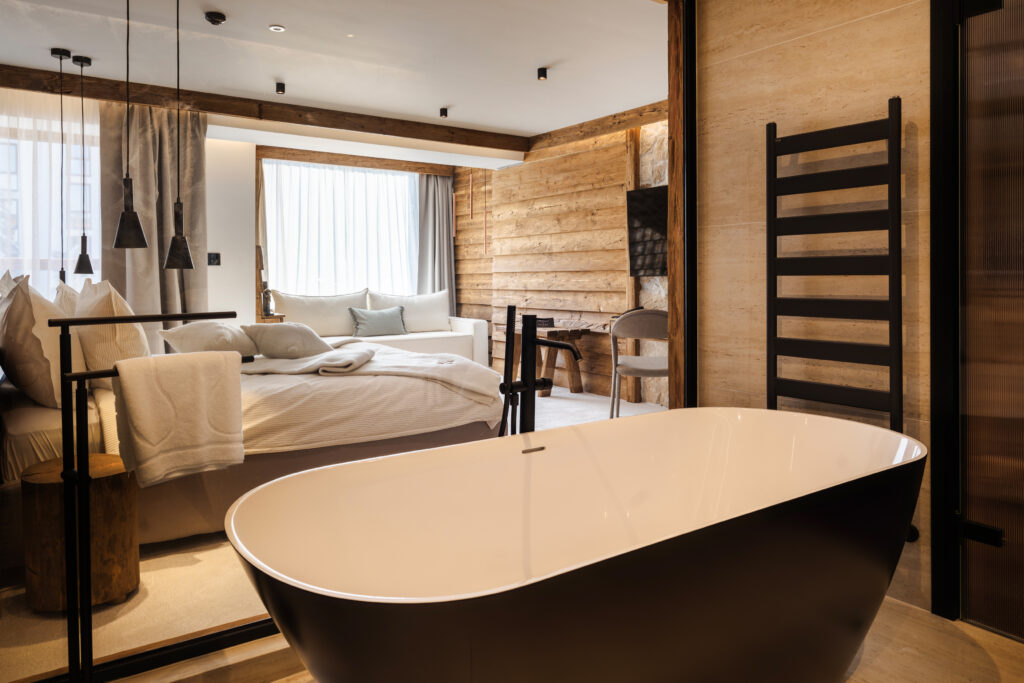 Екстериор в Flora Boutique Hotel – зимен изглед · планинска атмосфера