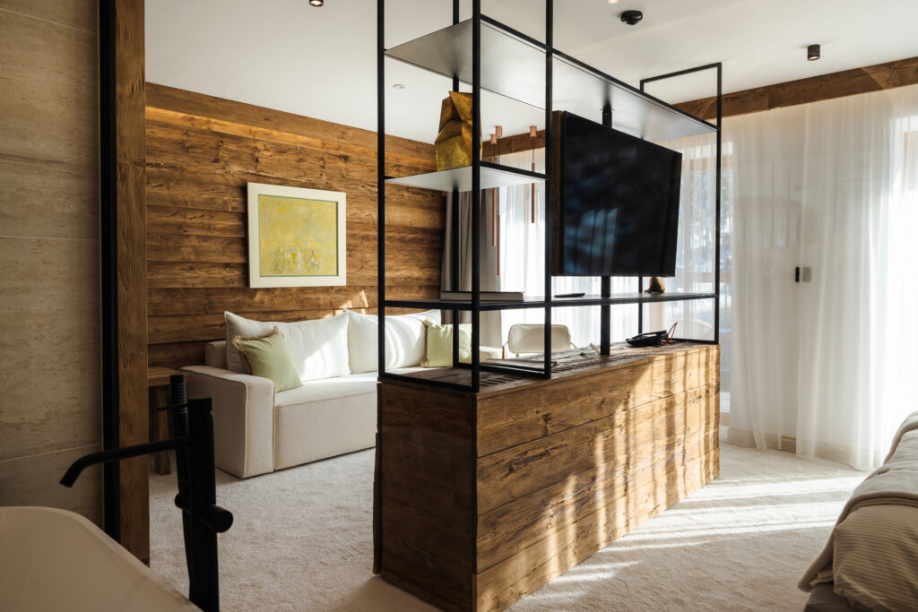 Екстериор в Flora Boutique Hotel – зимен изглед · планинска атмосфера