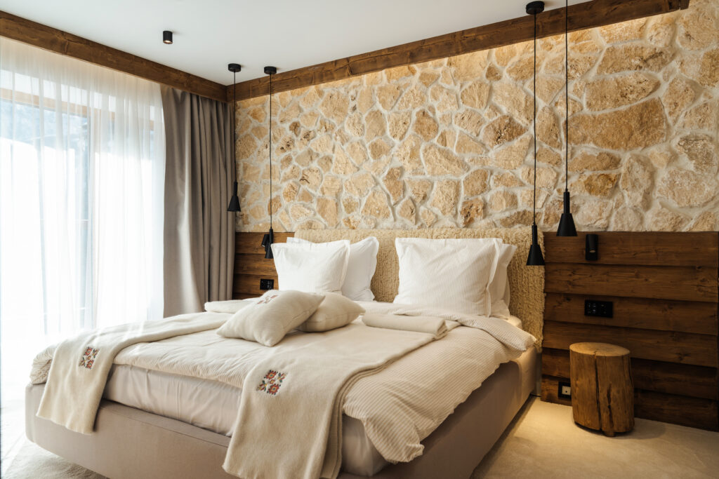 Екстериор в Flora Boutique Hotel – зимен изглед · планинска атмосфера