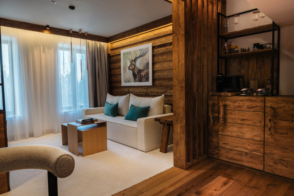 Екстериор в Flora Boutique Hotel – зимен изглед · планинска атмосфера
