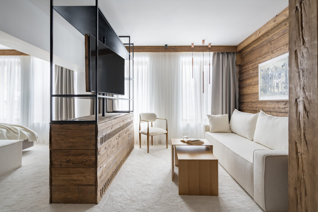 Екстериор в Flora Boutique Hotel – зимен изглед · планинска атмосфера