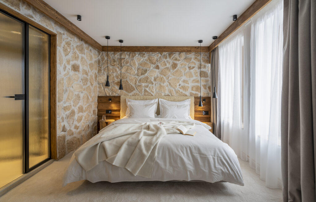 Екстериор в Flora Boutique Hotel – зимен изглед · планинска атмосфера