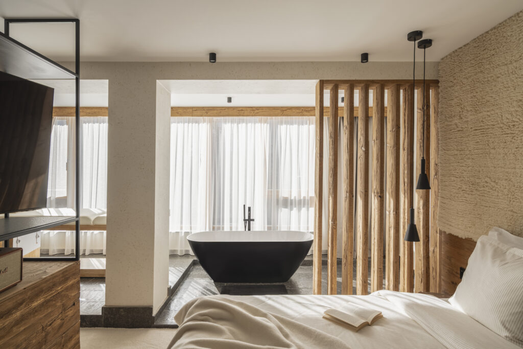 Екстериор в Flora Boutique Hotel – зимен изглед · планинска атмосфера
