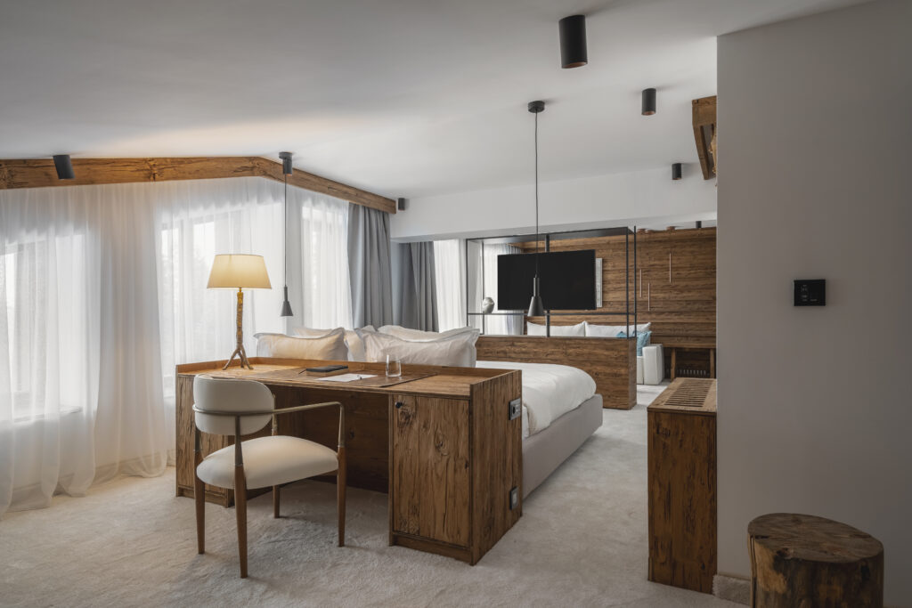 Екстериор в Flora Boutique Hotel – зимен изглед · планинска атмосфера
